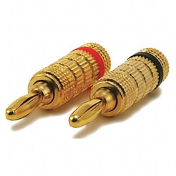Grainger Banana Speaker Plugs 1pr Closed Screw