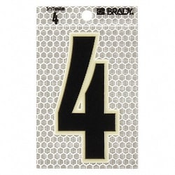 Grainger&nbsp;Ultra Reflective Numbers 4 PK10