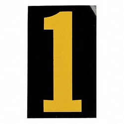 Grainger&nbsp;Reflective Numbers And Letters 1 PK25