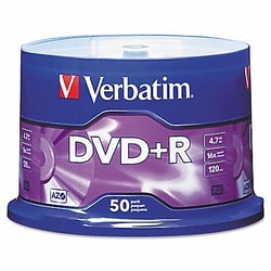 Grainger&nbsp;DVD+R Disc 4.70 GB 120 min 16x PK50