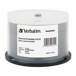 Grainger CD-R Disc 700 MB 80 min 52x PK50