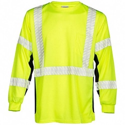 Grainger&nbsp;T-Shirt Black Sided Class 3 Lime 2XL