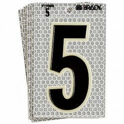 Grainger&nbsp;Ultra Reflective Numbers 5 6 in H PK10