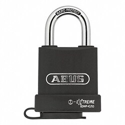 Grainger&nbsp;Keyed Padlock 15/16 in Rectangle Black