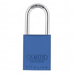 Grainger&nbsp;Keyed Padlock 29/32 in Rectangle Blue