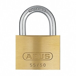 Grainger Keyed Padlock 63/64 in Rectangle Gold