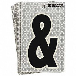 Grainger&nbsp;Reflective Symbol  3-1/2 in H PK10