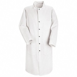 Grainger Coat No Insulation White 3XL, Quantity: Each of 1