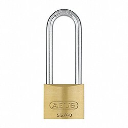 Grainger Keyed Padlock 53/64 in Rectangle Gold