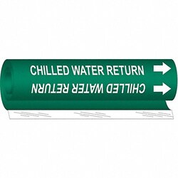 Grainger Pipe Mrkr Chilld Water Retrn 9in H 8in W