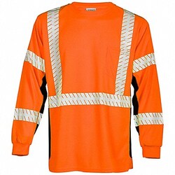 Grainger&nbsp;T-Shirt Black Sided Class 3 Orange 2XL