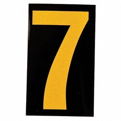 Grainger&nbsp;Reflective Numbers And Letters 7 PK25