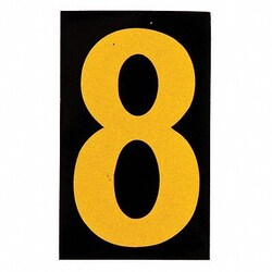 Grainger&nbsp;Reflective Numbers And Letters 8 PK25