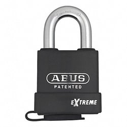 Grainger Keyed Padlock 1 in Rectangle Black