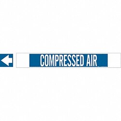 Grainger&nbsp;Pipe Marker Compressed Air 4in H 24in W