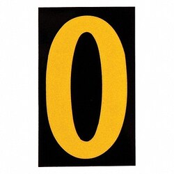 Grainger&nbsp;Reflective Numbers And Letters 0 PK25