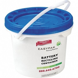 Grainger Battery Recycling Container, Quantity: Each of 1