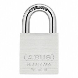 Grainger&nbsp;Keyed Padlock 15/16 in Rectangle Silver