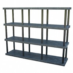 Grainger Plstc Shelf 24inx75inx96inShlfLdCp 880lb