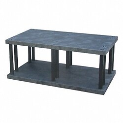 Grainger Plstc Shelf 36inx27inx66inShlfLdCp 895lb
