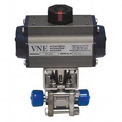 Grainger Actuated Ball Valve 3 In 316 SS