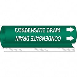 Grainger&nbsp;Pipe Marker Condensate Drain 5in H 8in W