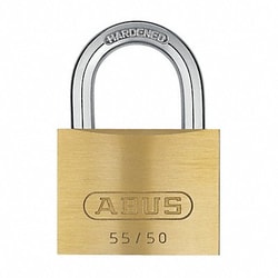 Grainger Keyed Padlock 63/64 in Rectangle Gold