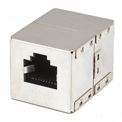 Grainger Cat5e Shielded Inline Coupler, Quantity: Each of 1