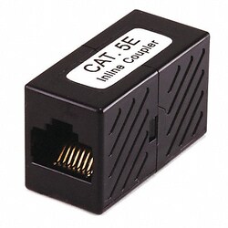 Grainger&nbsp;CAT5E RJ45 Inline Coupler Black