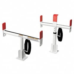 Grainger Service Body Rack White Alum 24-1/2 In