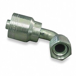 Grainger&nbsp;Crimp Fitting 90 Deg 1-7/8 F JIC
