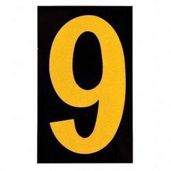 Grainger&nbsp;Reflective Numbers And Letters 9 PK25