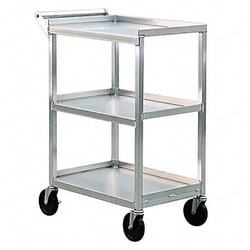 Grainger Bussing Cart 16 1/2 in L Aluminum