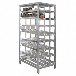 Grainger&nbsp;Can Rack 79 1/2 in H 8 Shelves