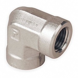 Grainger&nbsp;90 Elbow 316 SS 3/4 in Pipe Size FNPT