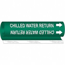 Grainger&nbsp;Pipe Mrkr Chilld Water Retrn 5in H 8in W