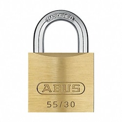 Grainger Keyed Padlock 53/64 in Rectangle Gold