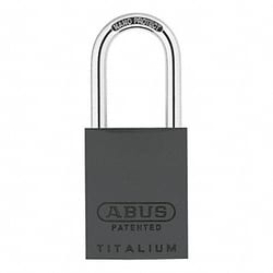 Grainger&nbsp;Keyed Padlock 29/32 in Rectangle Black