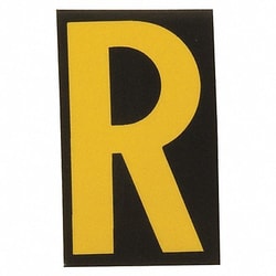 Grainger&nbsp;Reflective Numbers And Letters R PK25