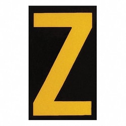 Grainger&nbsp;Reflective Numbers And Letters Z PK25