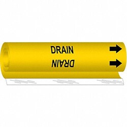 Grainger&nbsp;Pipe Marker Drain 5 in H 8 in W