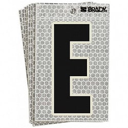 Grainger Ultra Reflective Letter E PK10