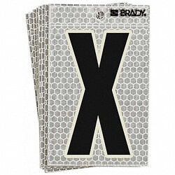 Grainger Ultra Reflective Letter X PK10