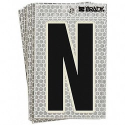 Grainger&nbsp;Ultra Reflective Letter N PK10