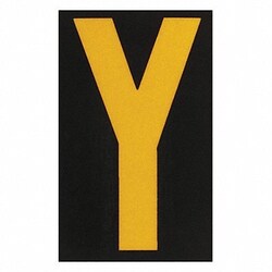 Grainger&nbsp;Reflective Numbers And Letters Y PK25