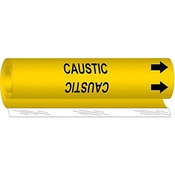 Grainger&nbsp;Pipe Marker Caustic 5 in H 8 in W