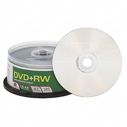 Grainger DVD+RW Disc 4.70 GB 120 min 4x PK30