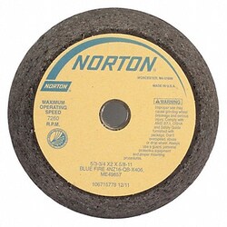 Grainger Flaring Cup Wheel Type 11 Face Dia 6 In