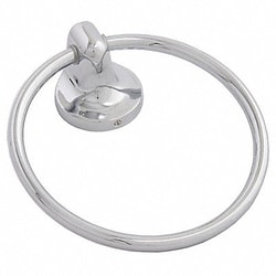 Grainger&nbsp;Towel Ring Zinc Polished Chrome 6 in w