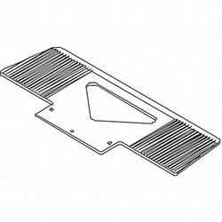 Grainger&nbsp;Nose Plate 23-1/4 W 7 D 350 lb.